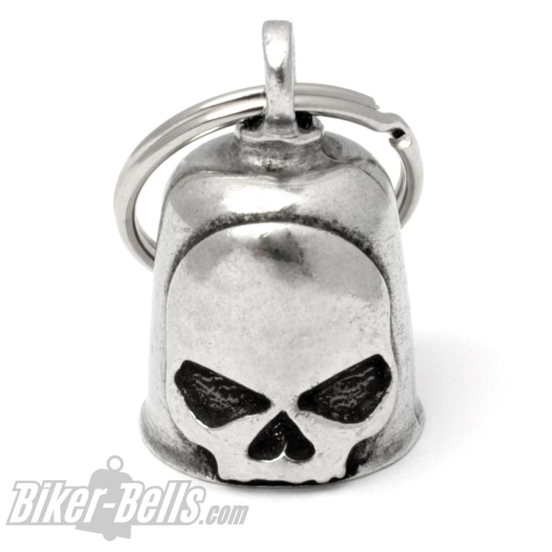 Big Skull Biker-Bell Totenkopf Motorrad Glocke Glücksbringer Schädel Gremlin Bell